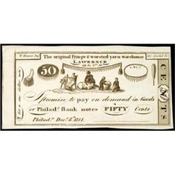 Philadelphia, PA, Lawrence, The Original Fringe & Worsted Yarn Warehouse, 50¢.