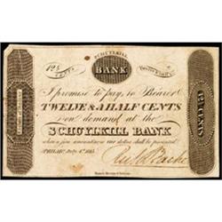 Philadelphia, PA, Richard Bache Scrip, Pay at The Schuylkill Bank, 12-1/2¢, Very Fine.