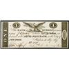 Image 1 : Hudson, NY, The Bank of Hudson, $1, Choice Crisp Uncirculated.