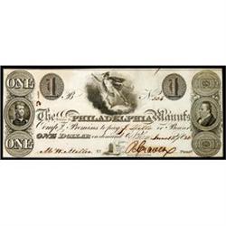 Salem, NJ, The Salem & Philadelphia Manufacturing Company, $1, Crisp Almost Uncirculated.