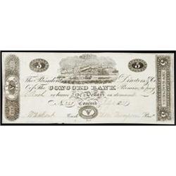 Concord, NH, The Concord Bank, $5,  Choice Crisp Uncirculated.