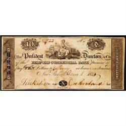 New Bedford, MA, The Bedford Commercial Bank, $10, Very Fine.