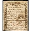 Image 1 : Massachusetts, 1779, 5s6d, Paul Revere Engraved "Rising Sun" issue, Extremely Fine.