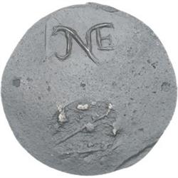 Undated "NE" (New England) Shilling, Copy, possibly Silver, as made New.