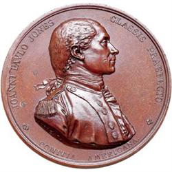 John Paul Jones Naval Medal in Copper, from the Original dies, Choice Uncirculated.