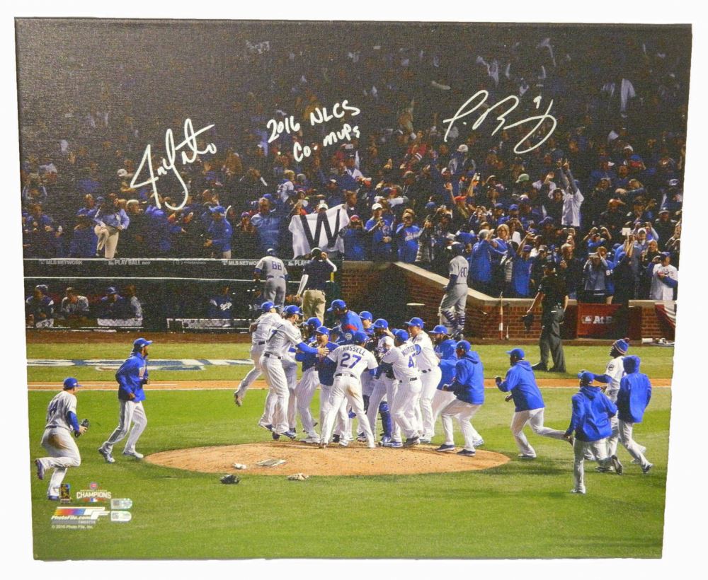 Jon Lester Javier Baez Signed 