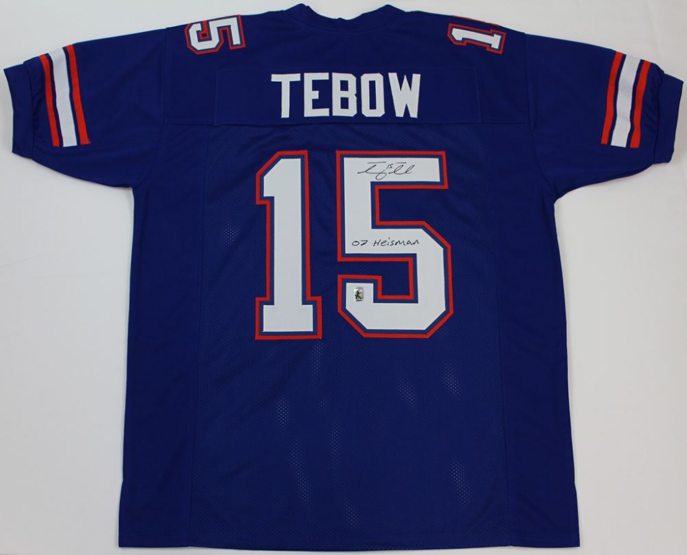 tim tebow autographed jersey