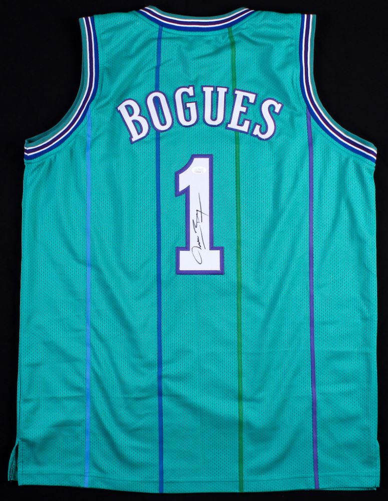 muggsy bogues signed jersey
