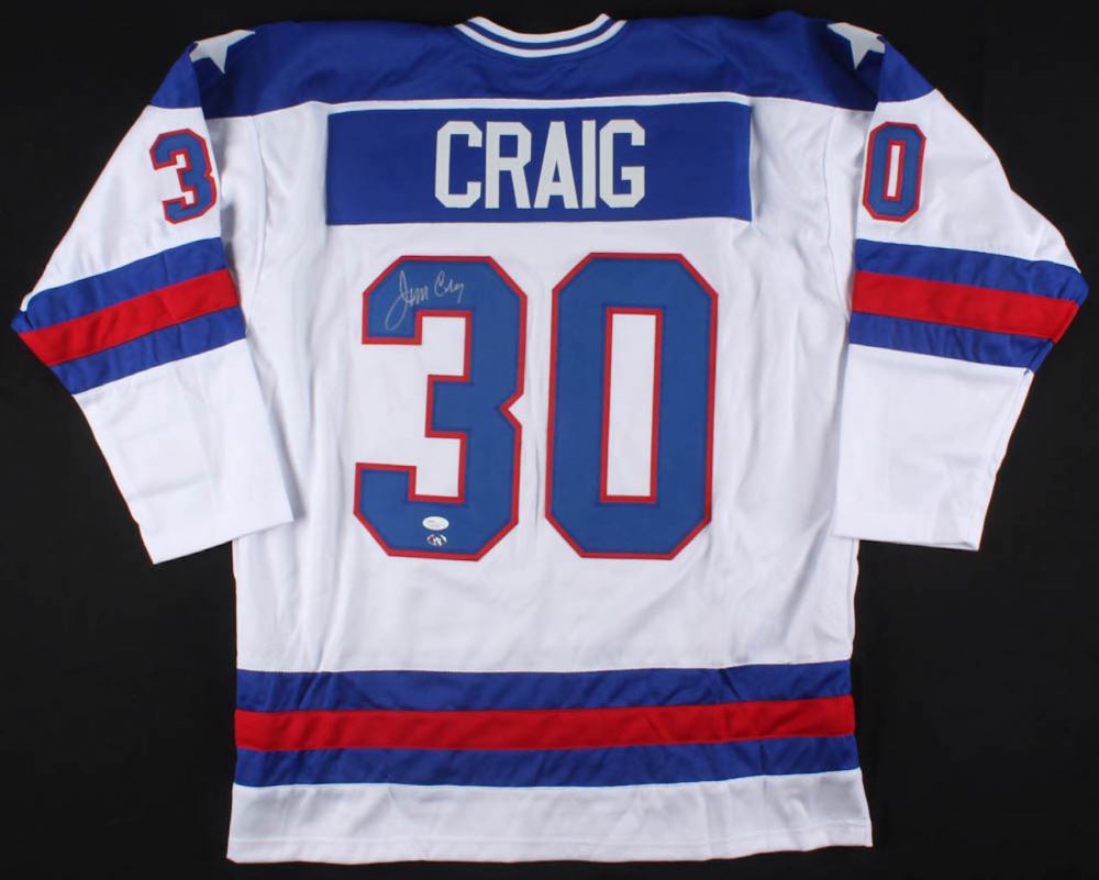 jim craig signed jersey