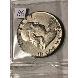 1963 D Silver Franklin Half Dollar Nice Early US Coin