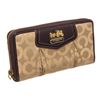 Image 2 : Coach Beige Satin Monogram Long Zippy Wallet