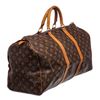 Image 3 : Louis Vuitton Monogram Canvas Leather Keepall 50 cm Duffle Bag Luggage