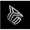 Image 4 : 0.72 ctw Diamond Ring - 14KT White Gold