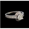 Image 1 : 14KT White Gold 1.12 ctw Diamond Ring