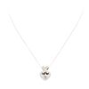 0.50 ctw Diamond Heart Shaped Pendant with Chain - 14KT White Gold