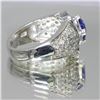 Image 3 : 2.50 ctw Tanzanite and Diamond Ring - 14KT White Gold