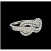 Image 1 : 0.70 ctw Diamond Ring - 14KT White Gold