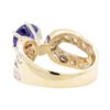 Image 3 : 2.67 ctw Sapphire And Diamond Ring - 14KT Yellow Gold