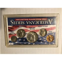 Silver Americana Series Coin Collection Silver Kennedy Quarter and Dime