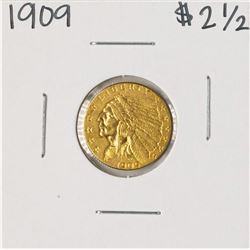 1909 $2 1/2 Indian Head Quarter Eagle Gold Coin