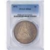 Image 1 : 1872 $1 Seated Liberty Silver Dollar Coin PCGS MS64