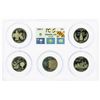 Image 1 : Set of 2000-S (5) Coin Proof State Quarter Coins PCGS PR69DCAM