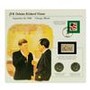 Image 2 : Group of (3) Kennedy Half Dollar Coin & Stamp Commemorative Sets