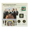 Image 4 : Group of (3) Kennedy Half Dollar Coin & Stamp Commemorative Sets