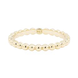 14KT Yellow Gold Eternity Ball Motif Ring