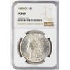 Image 1 : 1885-CC $1 Morgan Silver Dollar Coin NGC MS64