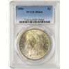 Image 1 : 1886 $1 Morgan Silver Dollar Coin PCGS MS64 Nice Reverse Toning