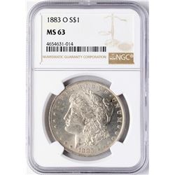 1883-O $1 Morgan Silver Dollar Coin NGC MS63