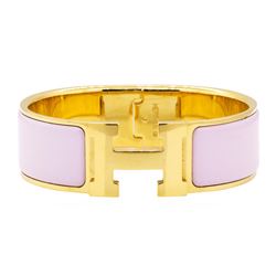 Hermes 18KT Gold Plated Clic H Bracelet