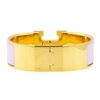 Image 2 : Hermes 18KT Gold Plated Clic H Bracelet