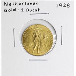 1928 Netherlands Ducat Gold Coin