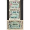 Image 1 : Lot of (3) Series 100 Japanese Military Fractional Currency Notes