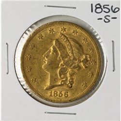 1856-S $20 Liberty Head Double Eagle Gold Coin