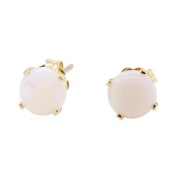 14KT Yellow Gold 0.50 ctw Opal Stud Earrings