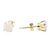 Image 2 : 14KT Yellow Gold 0.50 ctw Opal Stud Earrings