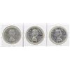 Image 2 : Lot of (3) 1957 $1 Canada Silver Dollar Coins
