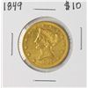 Image 1 : 1849 $10 Liberty Head Eagle Gold Coin