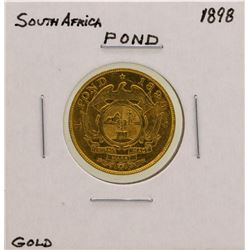 1898 South Africa 1 Pond Gold Coin