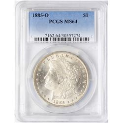 1885-O $1 Morgan Silver Dollar Coin PCGS MS64