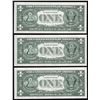 Image 2 : Lot of (3) Consecutive 1963B $1 Federal Reserve Barr STAR Notes