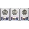 Image 2 : Lot of (3) 1952 Washington-Carver Commemorative Half Dollar Coins NGC MS63