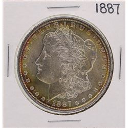 1887 $1 Morgan Silver Dollar Coin Amazing Toning
