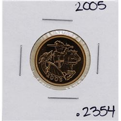 2005 Great Britain Elizabeth II Sovereign Gold Coin