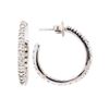 Image 2 : 14KT White Gold 0.30 ctw Diamond Hoop Earrings
