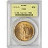 Image 1 : 1911-D $20 St. Gaudens Double Eagle Gold Coin PCGS MS62 Old Green Holder