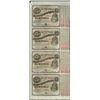 Image 1 : Uncut Sheet of (4) State of Louisiana Baby Bond Obsolete Notes